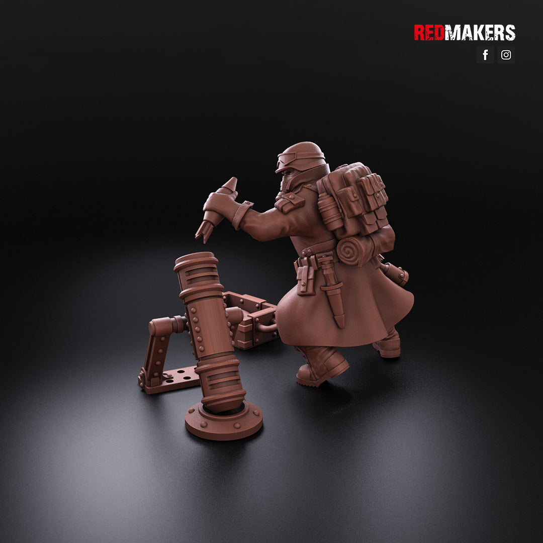 Steel Guard-Heavy Weapons Team (10-Unit Kit or Single Model) by RedMakers
