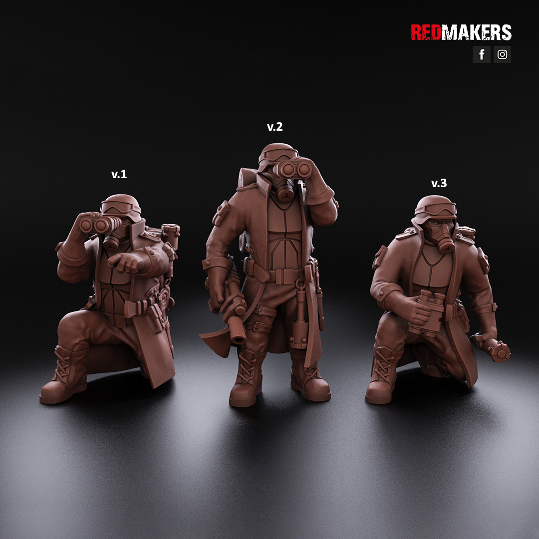 Steel Guard-Heavy Weapons Team (10-Unit Kit or Single Model) by RedMakers