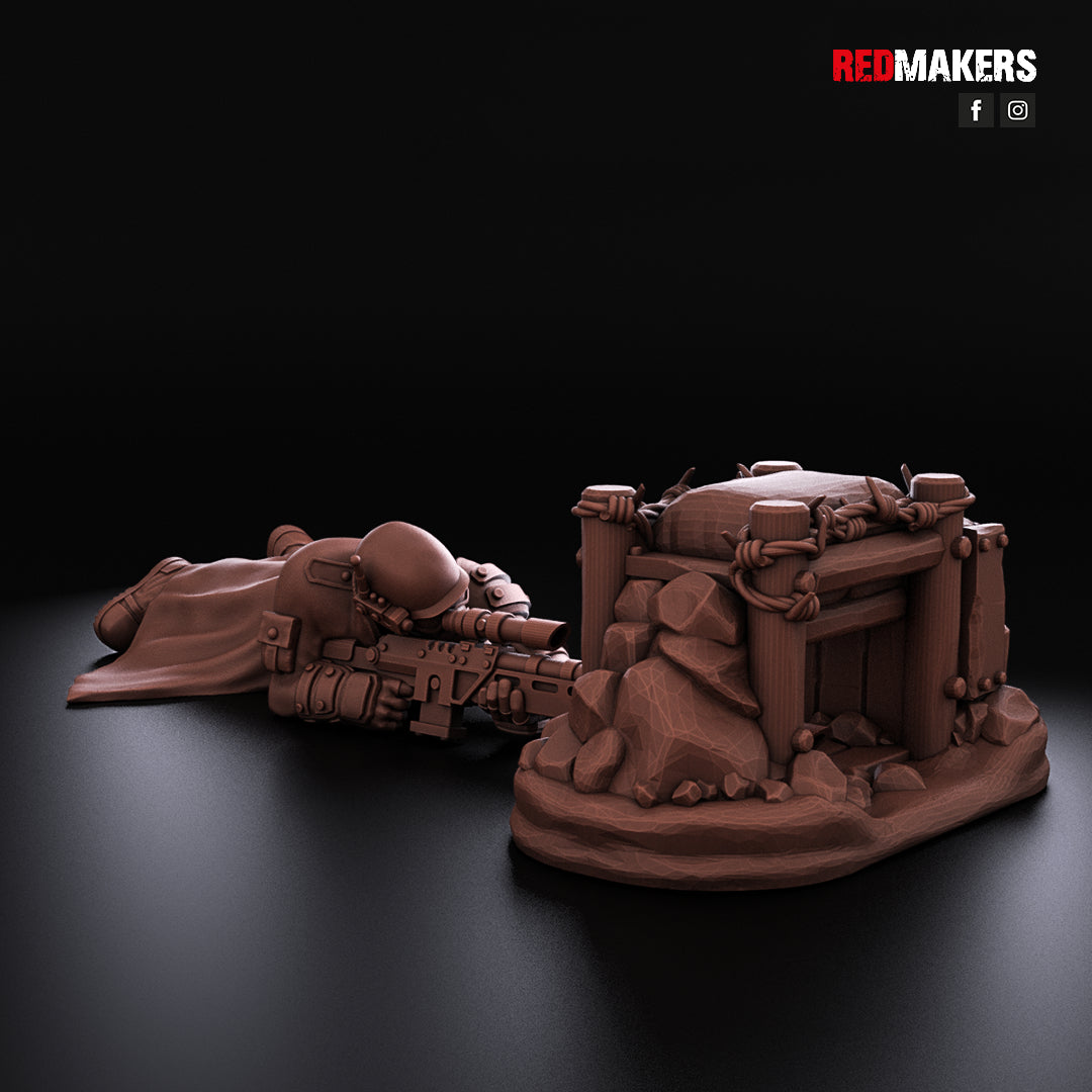 Steel Guard-Snipers (3-Unit Kit or Single Model) by RedMakers