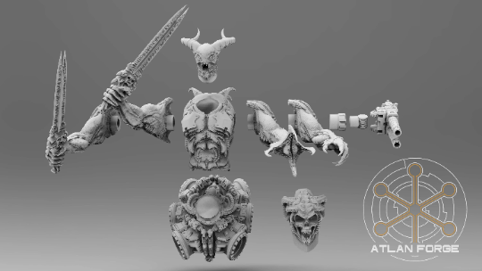 Demonic Arachne Dreadnought (3 Scaled Options) by Atlan Forge