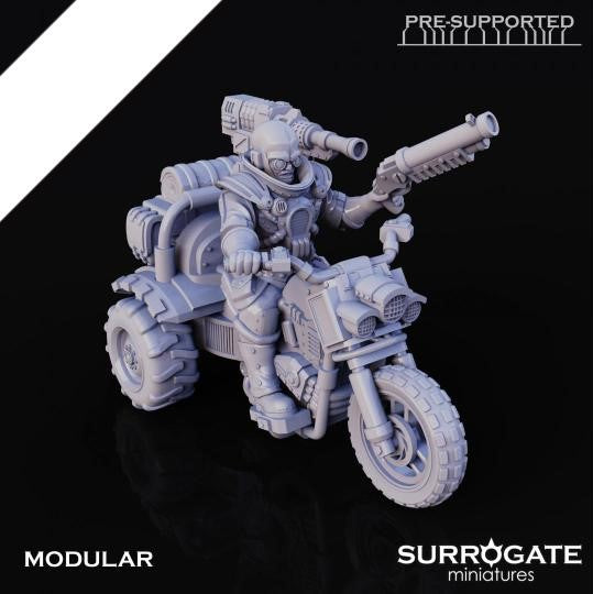 Bio Hackers Bio Riders Vehicle Unit (5-Unit Kit) by Surrogate Miniatures