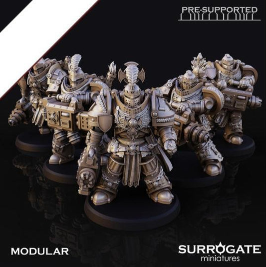 Silver Paladins Destructor Squad (5-Unit Set) by Surrogate Miniatures