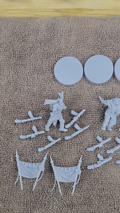 Desert Raiders- Command Squad- Imperial Force (4-Unit Kit or Single Model) by RedMakers