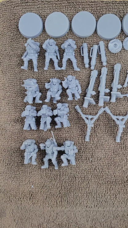 Khaleeth Regiment-Heavy Weapons Squad (12-Unit Kit or Single Model) by Adeptus Miniatures