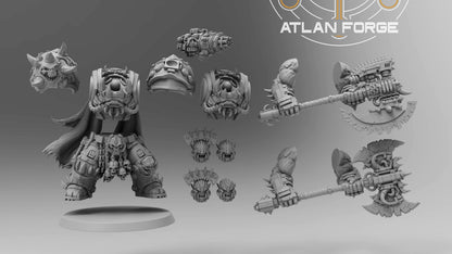 Grokk Brutelord in Ossiron Warplate- Orks by Atlan Forge