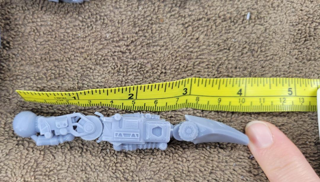 Redemptor leg straightened- about 100mm