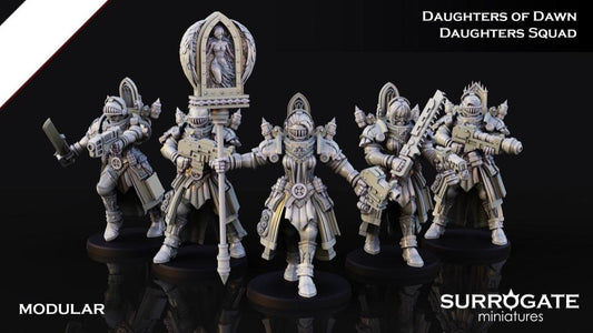 Daughters of Dawn, Daughters Squad (10-Unit Set) by Surrogate Miniatures