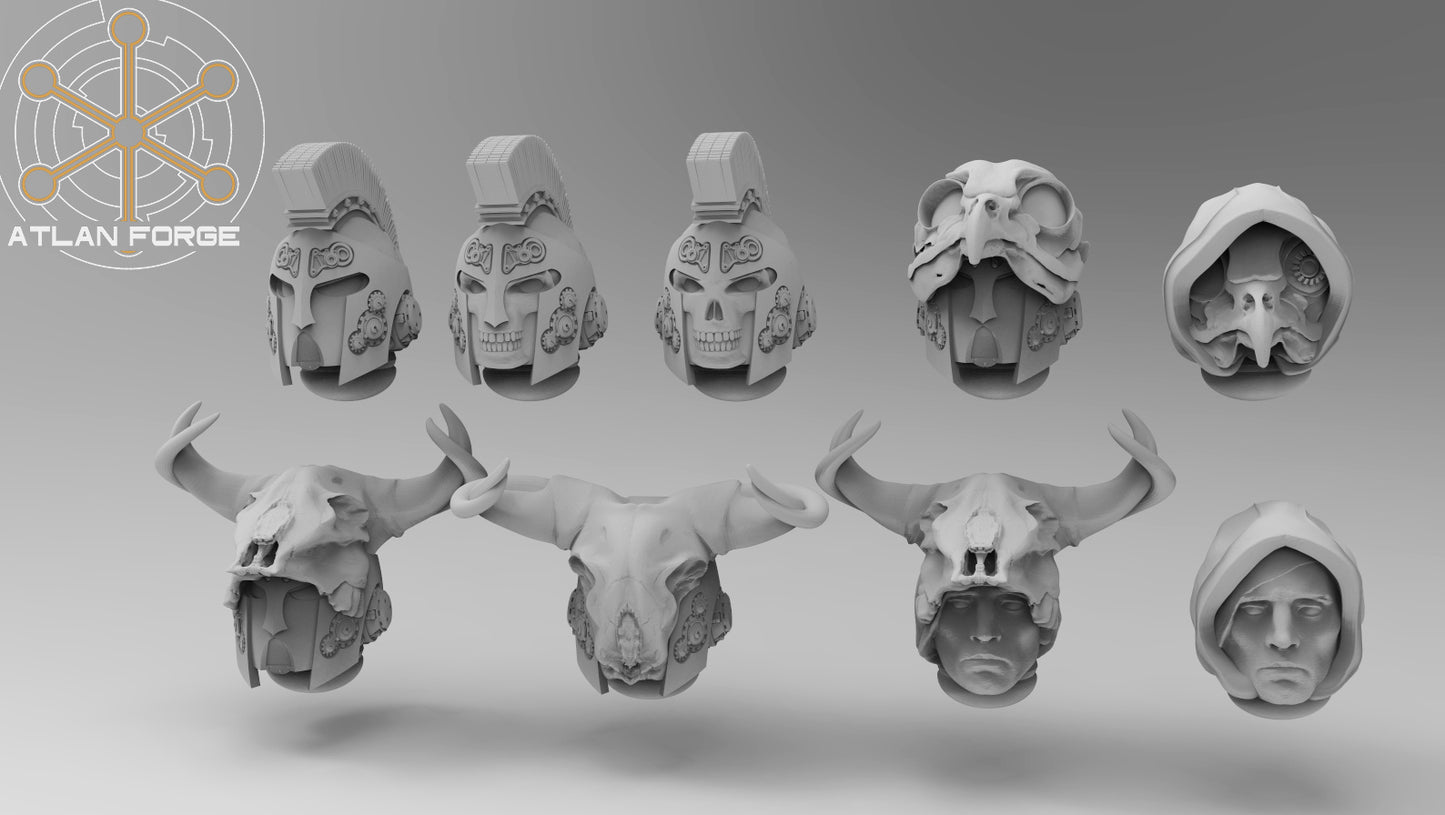 Minoan Heads by Atlan Forge