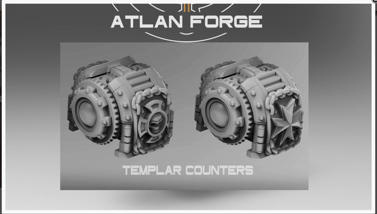 Wound Markers by Atlan Forge (Magnets not included)