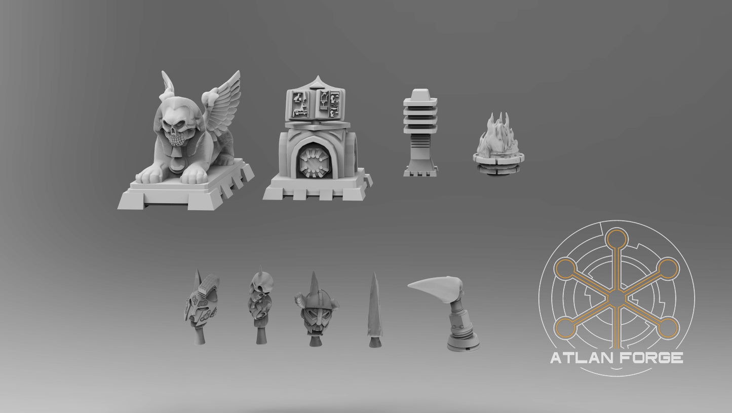 Aegyptian Vehicle Ornaments by Atlan Forge