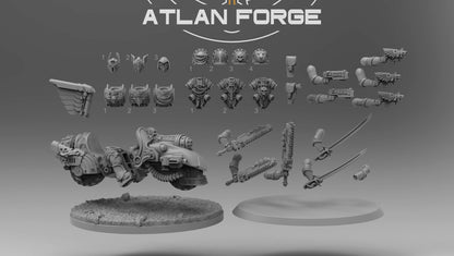 Knights Angelic Bikers (3-Unit Set) by Atlan Forge