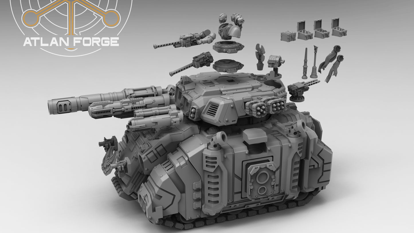 Deinotherium Tank (Tracked OR Hover- All Weapons Options Included) by Atlan Forge
