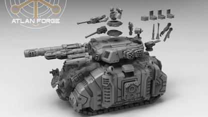Deinotherium Tank (Tracked OR Hover- All Weapons Options Included) by Atlan Forge