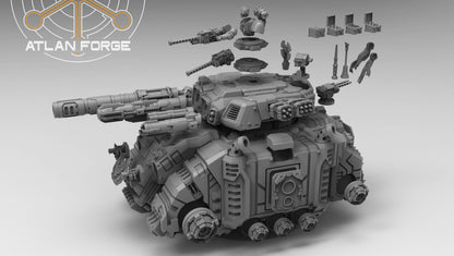 Deinotherium Tank (Tracked OR Hover- All Weapons Options Included) by Atlan Forge