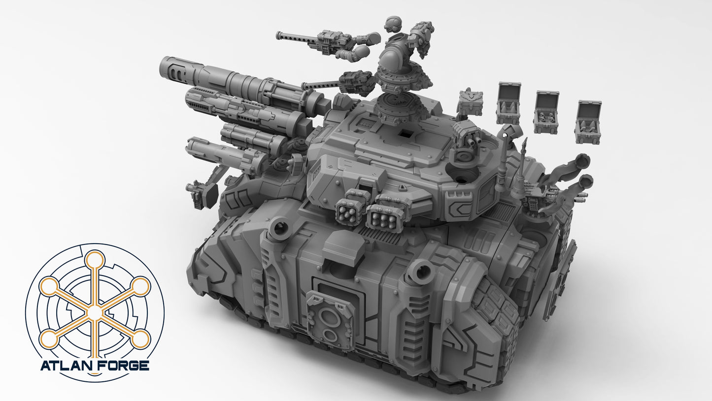 Deinotherium Tank (Tracked OR Hover- All Weapons Options Included) by Atlan Forge