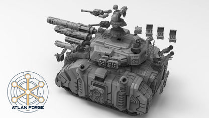 Deinotherium Tank (Tracked OR Hover- All Weapons Options Included) by Atlan Forge