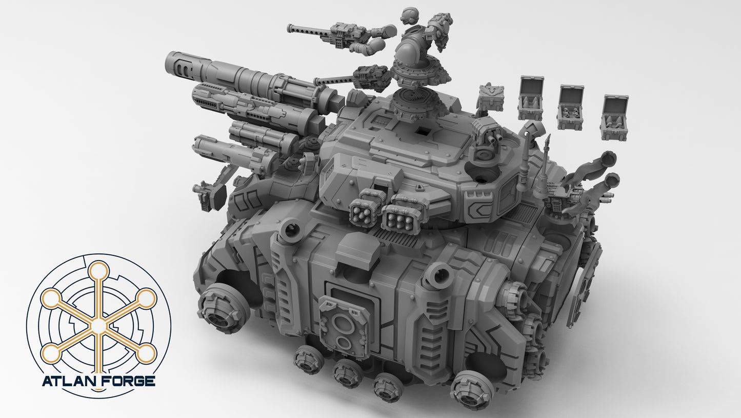 Deinotherium Tank (Tracked OR Hover- All Weapons Options Included) by Atlan Forge