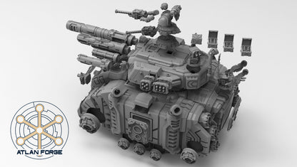 Deinotherium Tank (Tracked OR Hover- All Weapons Options Included) by Atlan Forge