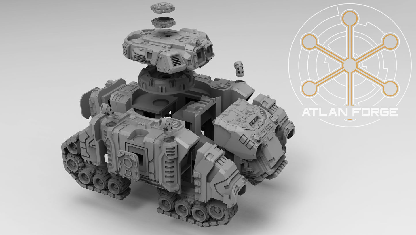 Deinotherium Tank (Tracked OR Hover- All Weapons Options Included) by Atlan Forge