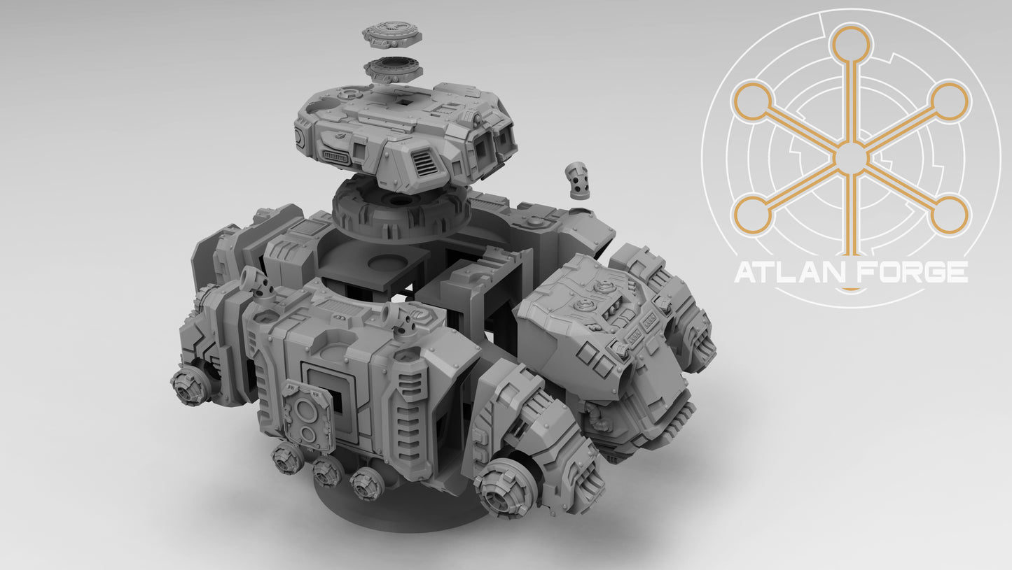 Deinotherium Tank (Tracked OR Hover- All Weapons Options Included) by Atlan Forge