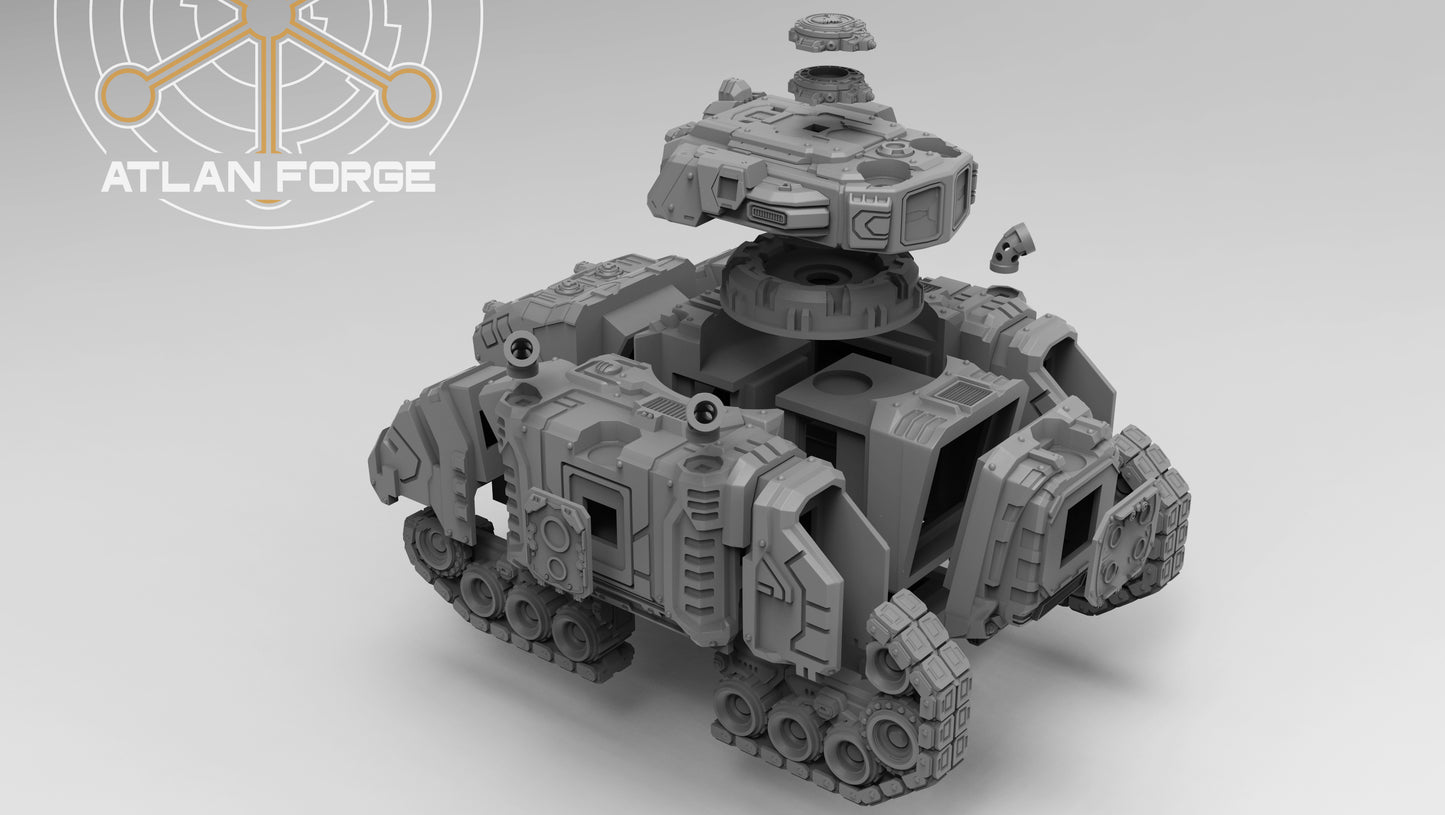 Deinotherium Tank (Tracked OR Hover- All Weapons Options Included) by Atlan Forge