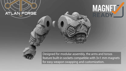 Grokk Warborn (5-Unit Set) by Atlan Forge