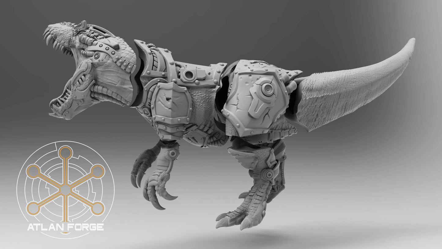 Cybernetic Allosaur (With or Without Rider) by Atlan Forge
