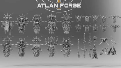 Hades War Banners and Standard Bearer by Atlan Forge
