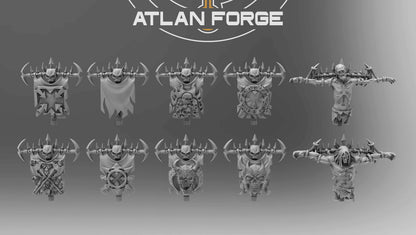 Hades War Banners and Standard Bearer by Atlan Forge
