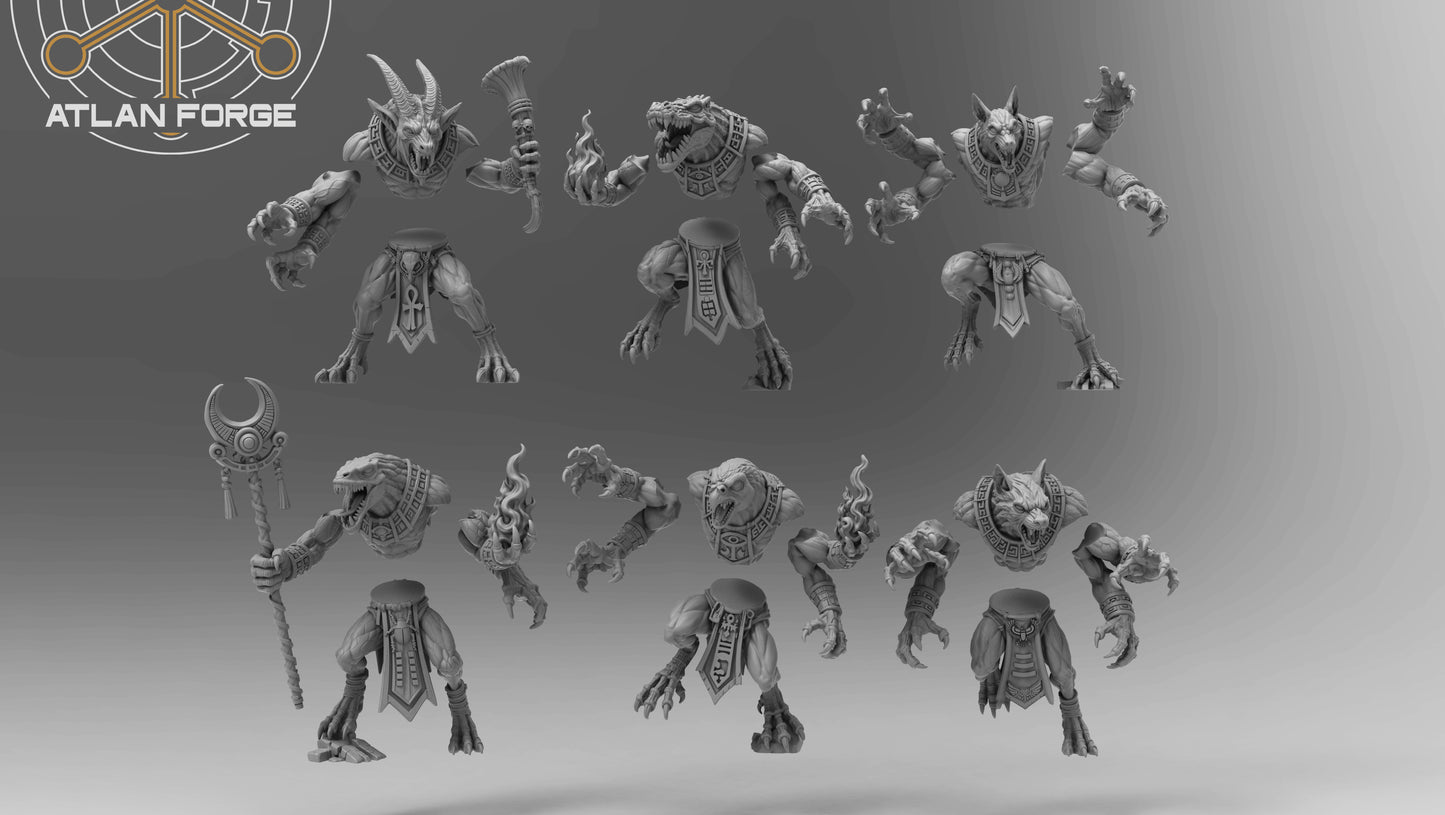 Aegyptian Terror Demons (10-Unit Set) by Atlan Forge