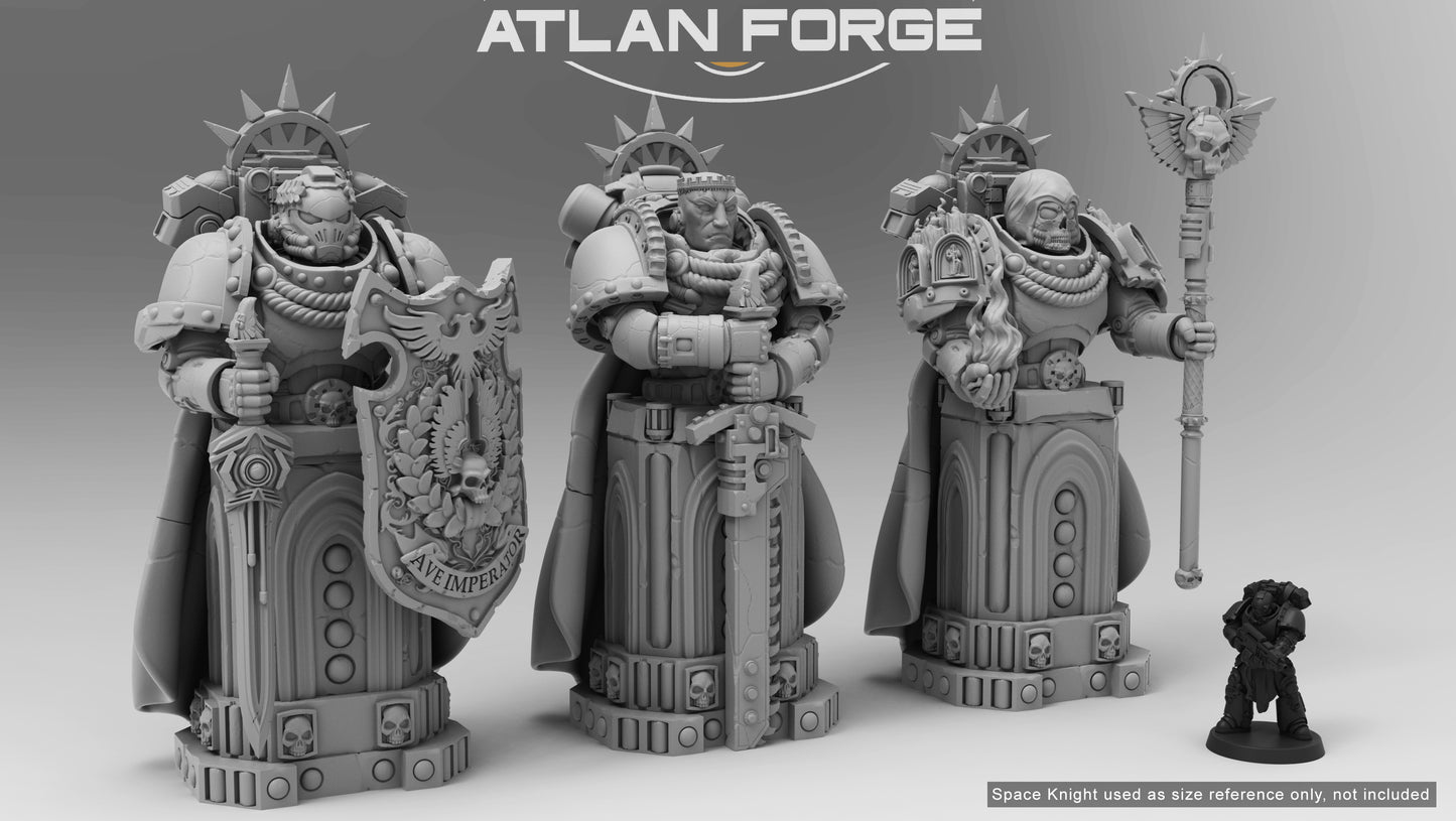 Atlan Statues (3-Unit or Single Unit) by Atlan Forge