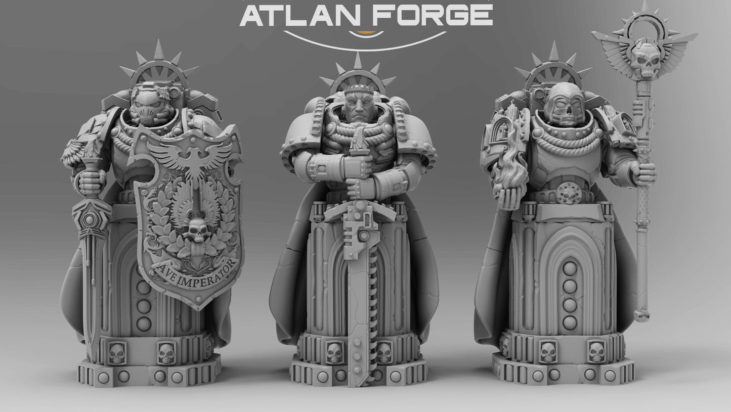 Atlan Statues (3-Unit or Single Unit) by Atlan Forge