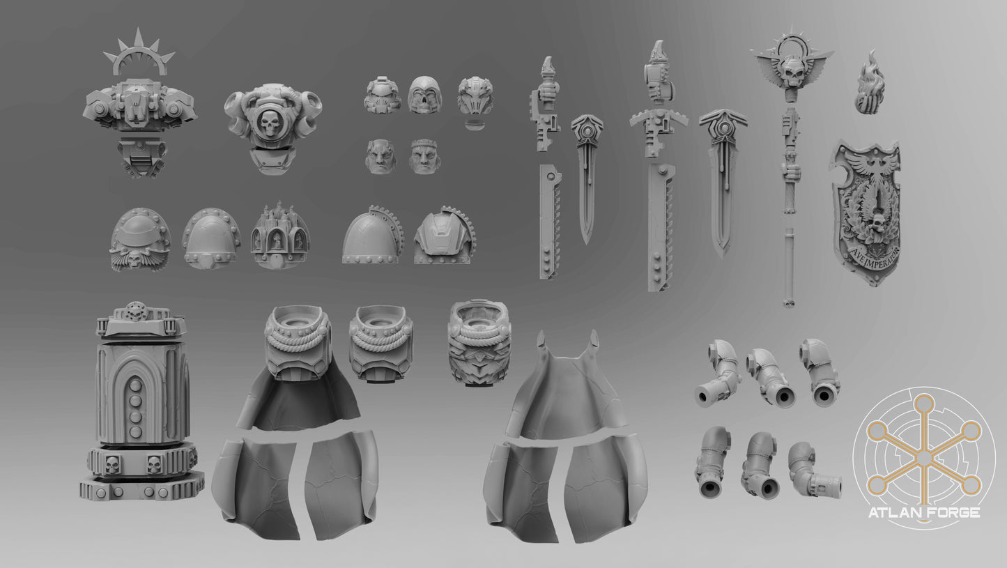 Atlan Statues (3-Unit or Single Unit) by Atlan Forge