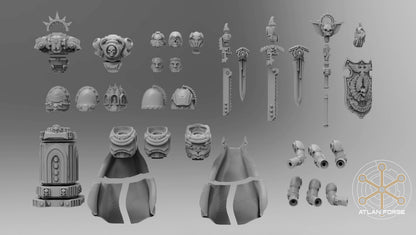 Atlan Statues (3-Unit or Single Unit) by Atlan Forge