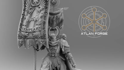 Templar War Banners and Standard Bearer by Atlan Forge