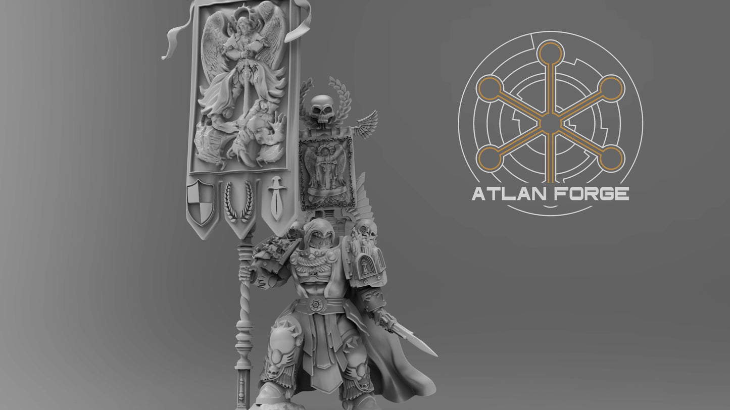 Angelic War Banners and Standard Bearer by Atlan Forge