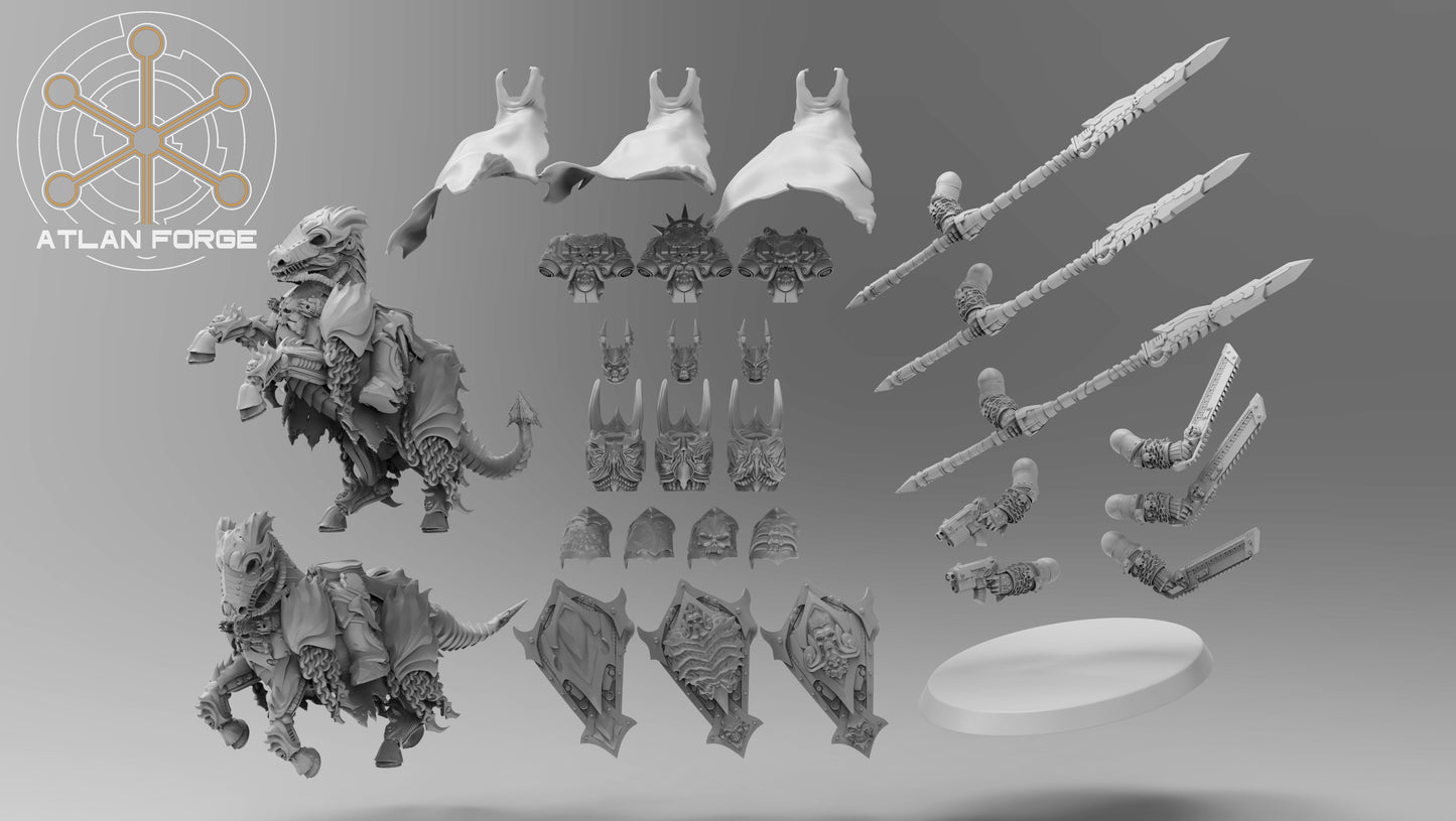 Nekramoroi Vampire Cavalry (3-Unit Set) by Atlan Forge