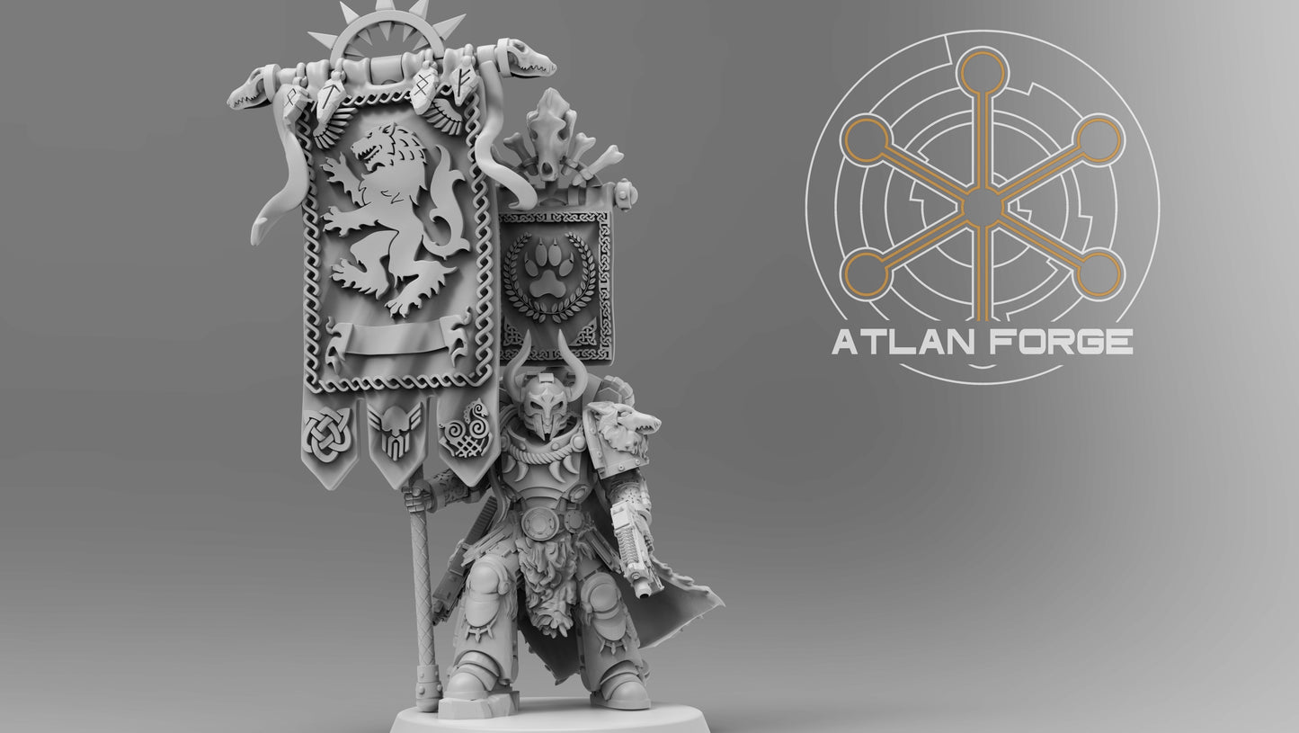 Asgardian War Banners and Standard Bearer by Atlan Forge