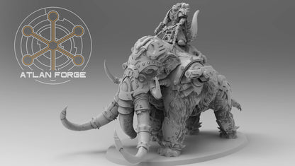 Cybernetic War Mammoth (With or Without Rider) by Atlan Forge