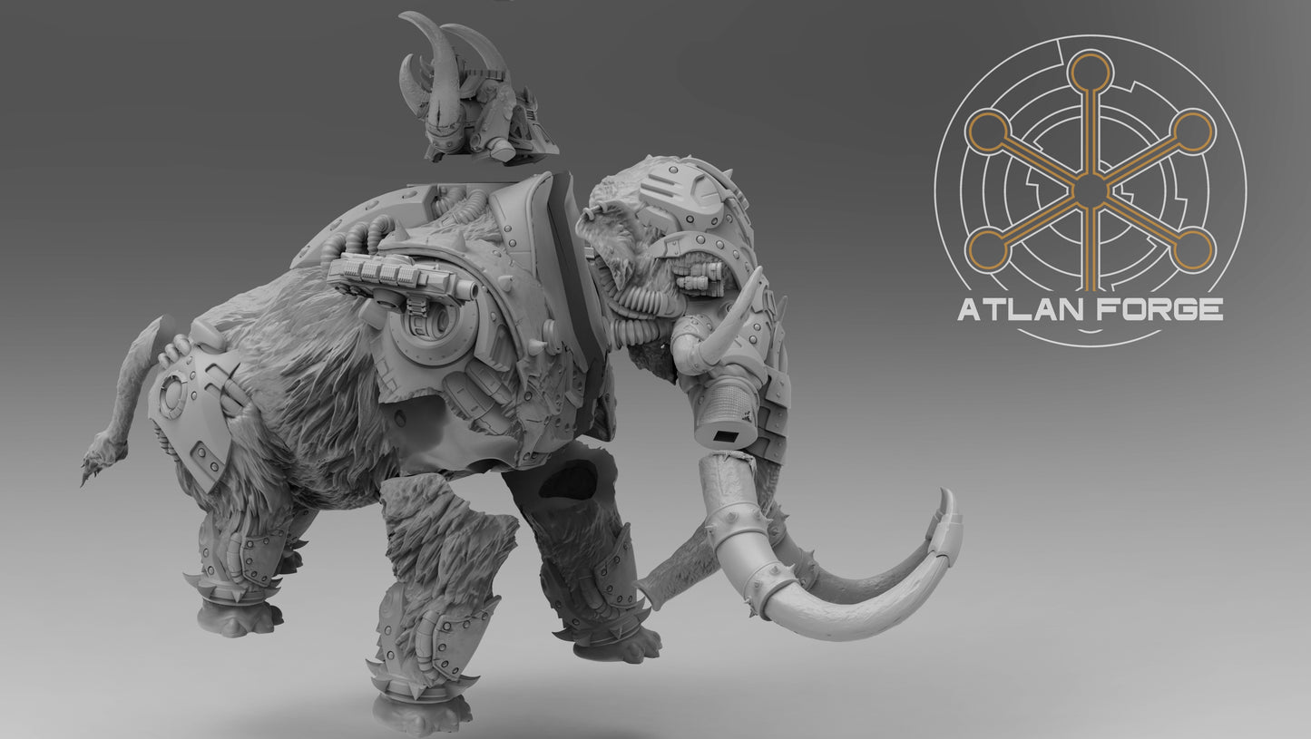 Cybernetic War Mammoth (With or Without Rider) by Atlan Forge