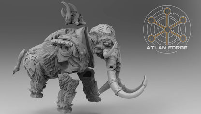Cybernetic War Mammoth (With or Without Rider) by Atlan Forge