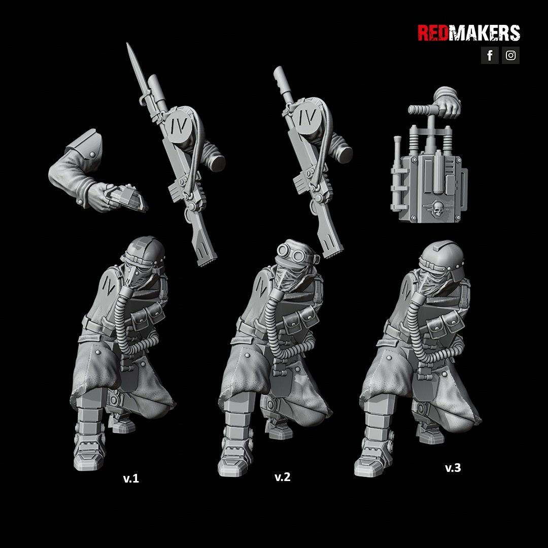 Kill Squad- Death Division- Imperial Force (12-Unit Kit or Single Model) by Adeptus Miniatures