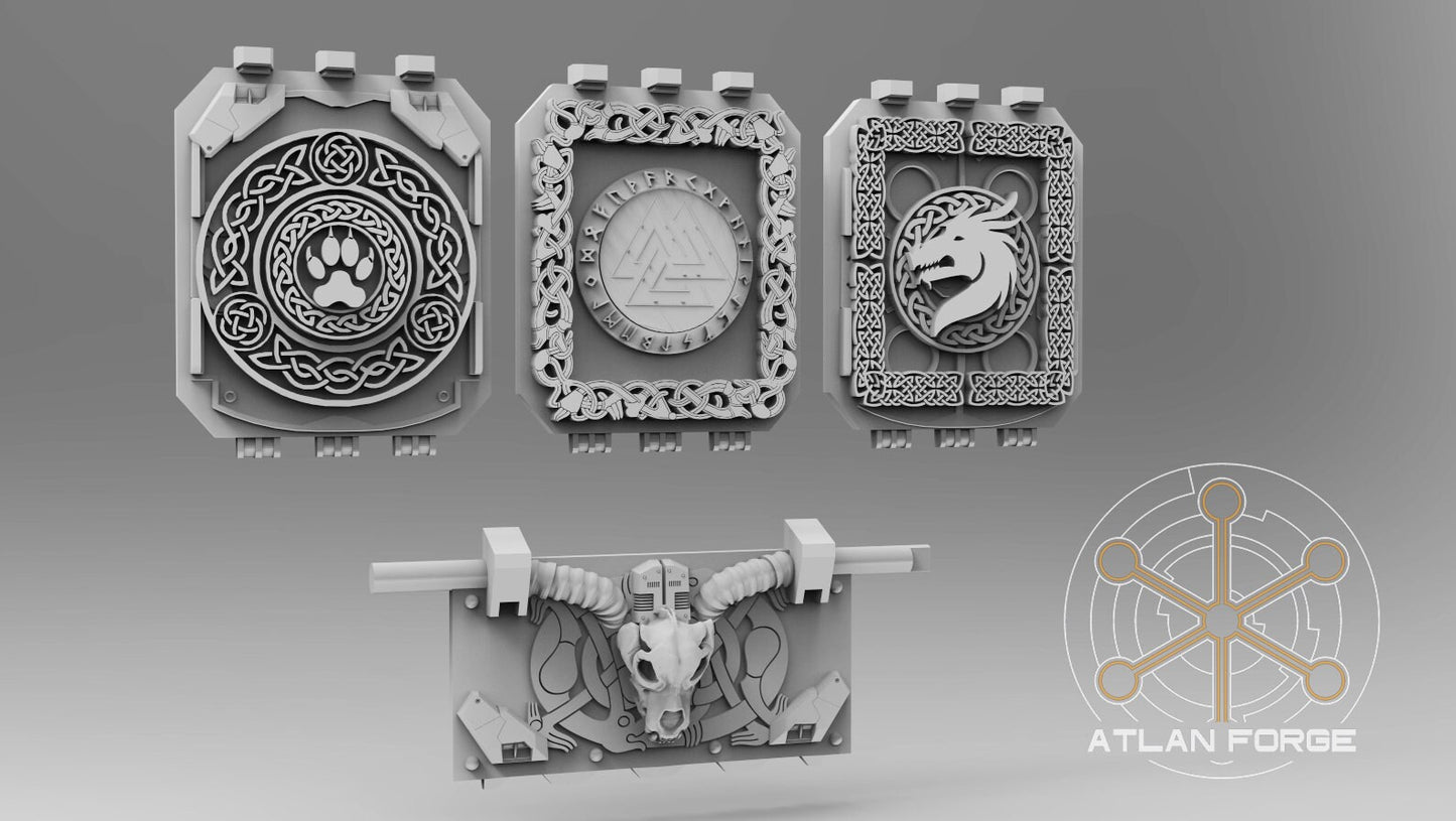 Asgardian Vehicle Ornaments by Atlan Forge