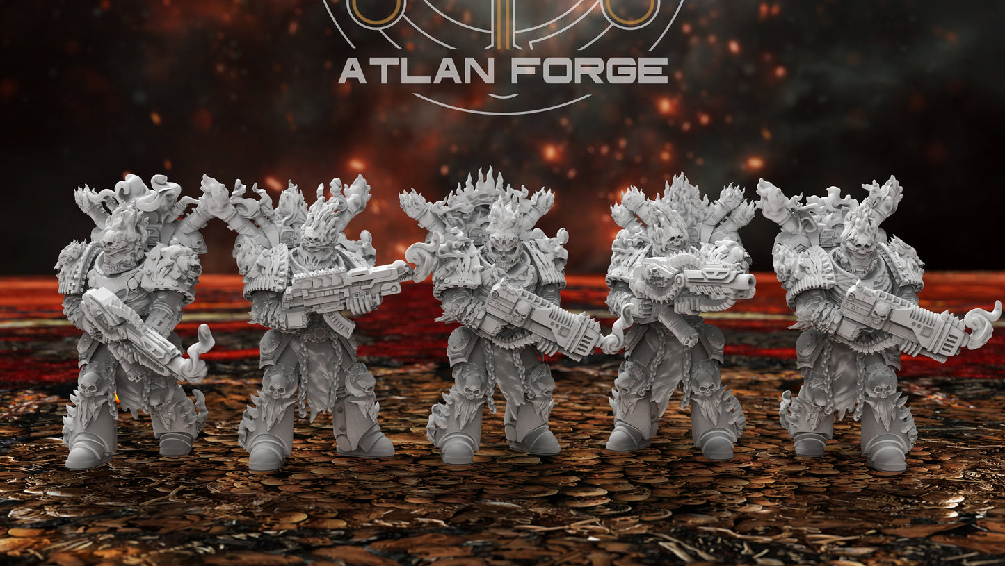 Hades Burning Legion- Ranged (5-Unit Set) by Atlan Forge