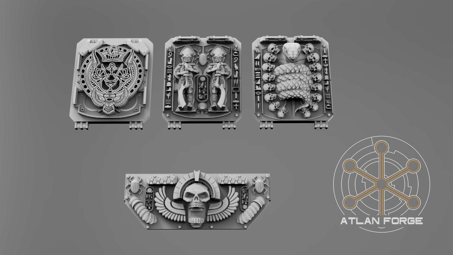 Aegyptian Vehicle Ornaments by Atlan Forge