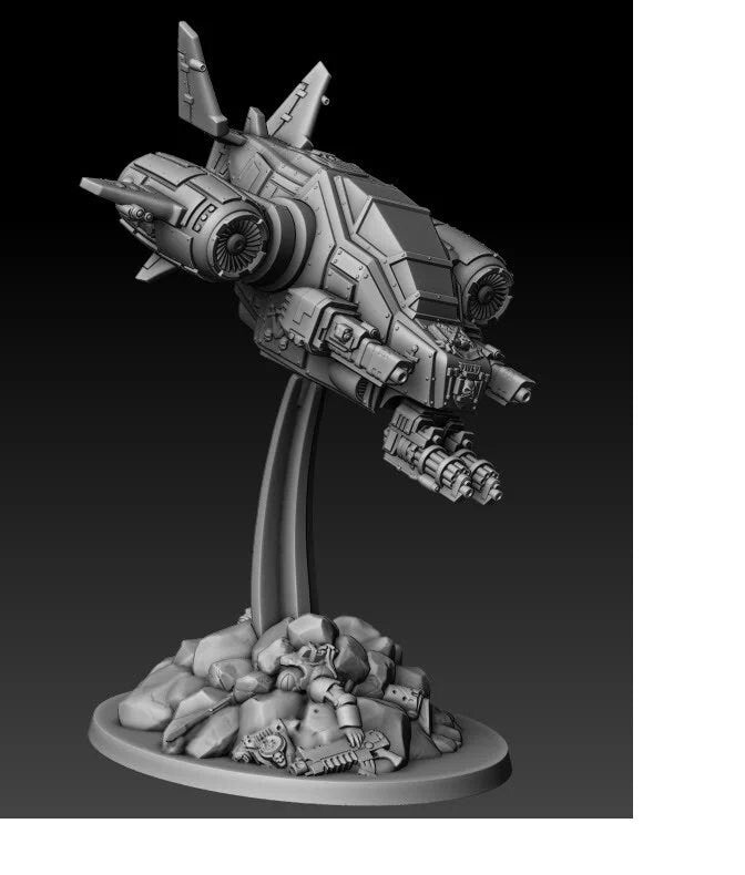 Silver Wardens Death Claw Gunship by DMG Minis