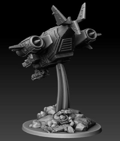 Silver Wardens Death Claw Gunship by DMG Minis