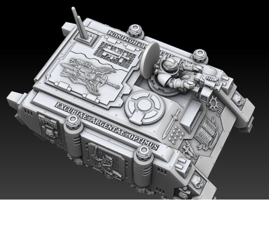 Silver Wardens Ferox Series Grav Transport by DMG Minis