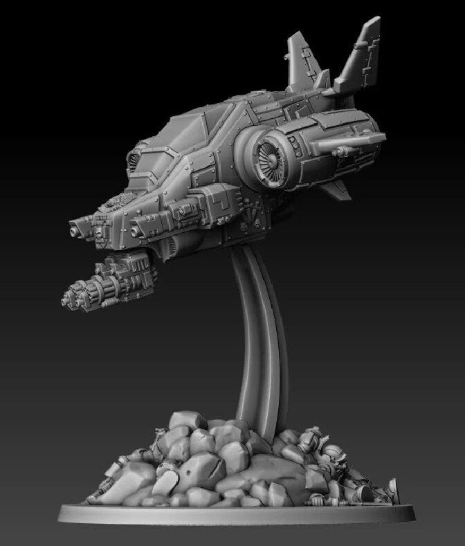 Silver Wardens Death Claw Gunship by DMG Minis