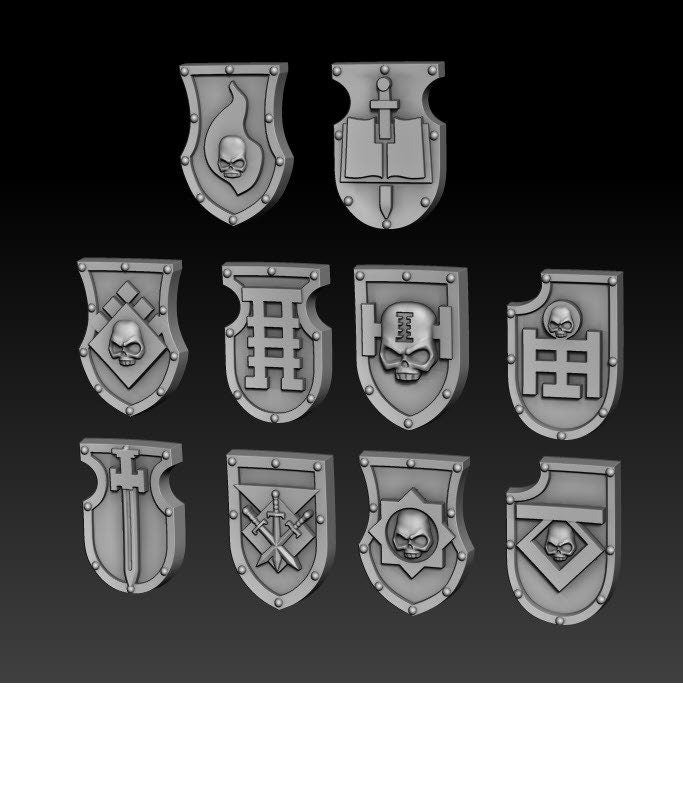 SW Brotherhood Tilt/Heraldry Shields by DMG Minis